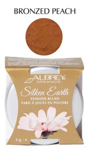 Aubrey Organics Silken Earth Powder Blush - Bronzed Peach