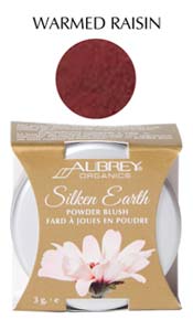 Aubrey Organics Silken Earth Powder Blush - Warmed Raisin